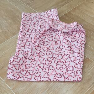 PINK Victoria's Secret Hearts Pajama Pants Elastic Waist Wide Leg XXL NWT